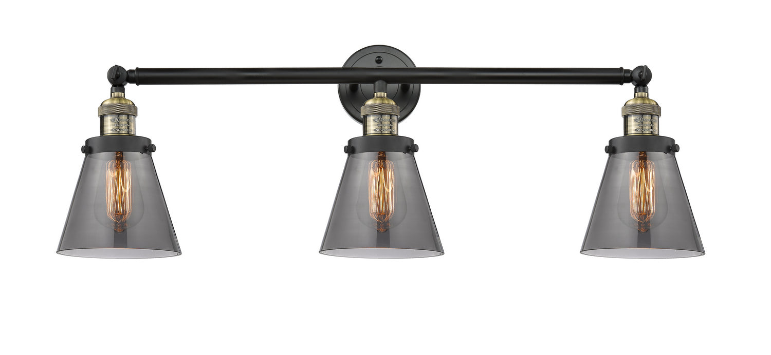 Innovations - 205-BAB-G63 - Three Light Bath Vanity - Franklin Restoration - Black Antique Brass