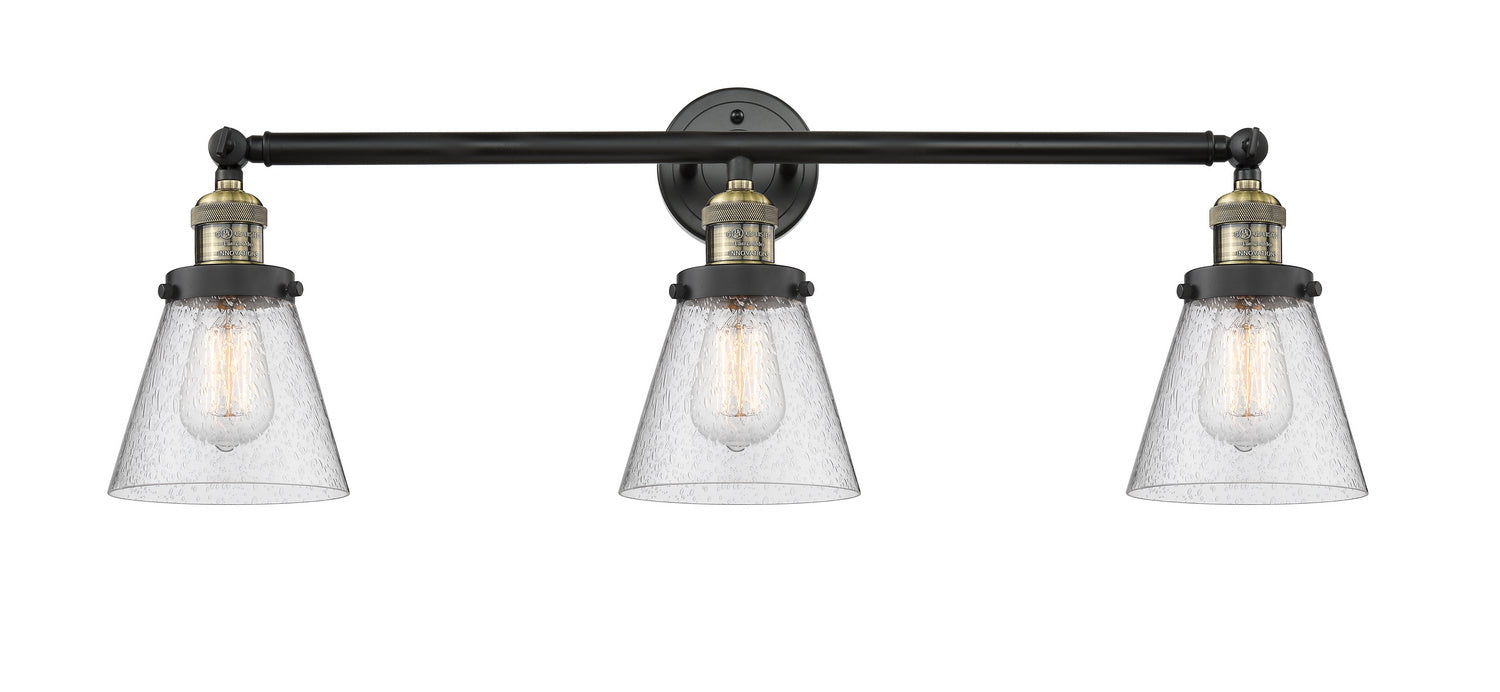 Innovations - 205-BAB-G64 - Three Light Bath Vanity - Franklin Restoration - Black Antique Brass