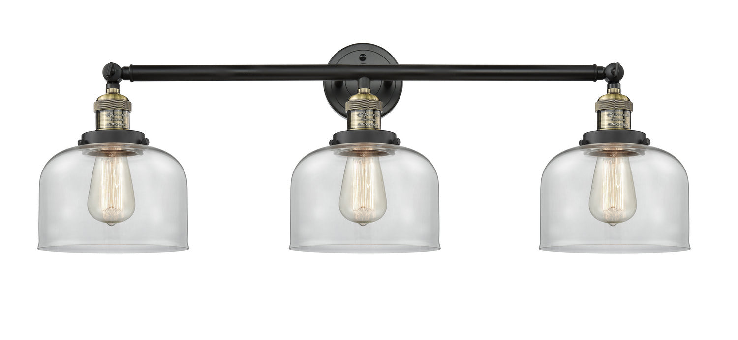 Innovations - 205-BAB-G72 - Three Light Bath Vanity - Franklin Restoration - Black Antique Brass