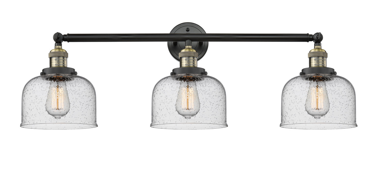 Innovations - 205-BAB-G74 - Three Light Bath Vanity - Franklin Restoration - Black Antique Brass