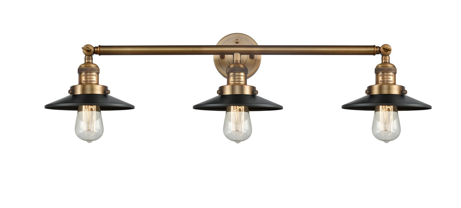 Innovations - 205-BB-M6 - Three Light Bath Vanity - Franklin Restoration - Brushed Brass
