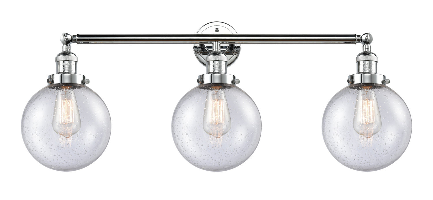 Innovations - 205-PC-G204-8 - Three Light Bath Vanity - Franklin Restoration - Polished Chrome