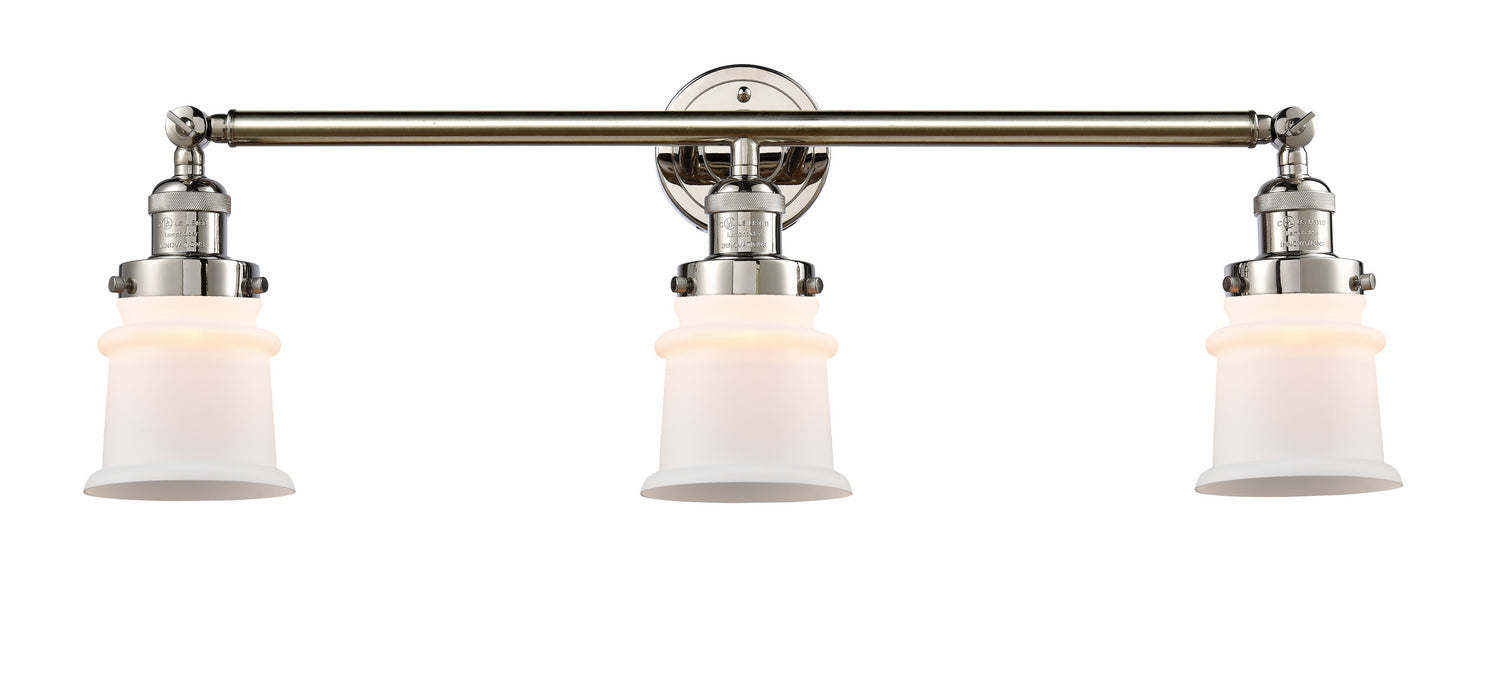 Innovations - 205-PN-G181S - Three Light Bath Vanity - Franklin Restoration - Polished Nickel
