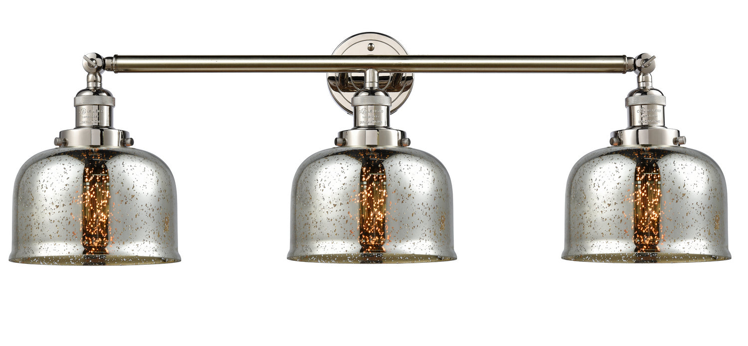 Innovations - 205-PN-G78 - Three Light Bath Vanity - Franklin Restoration - Polished Nickel