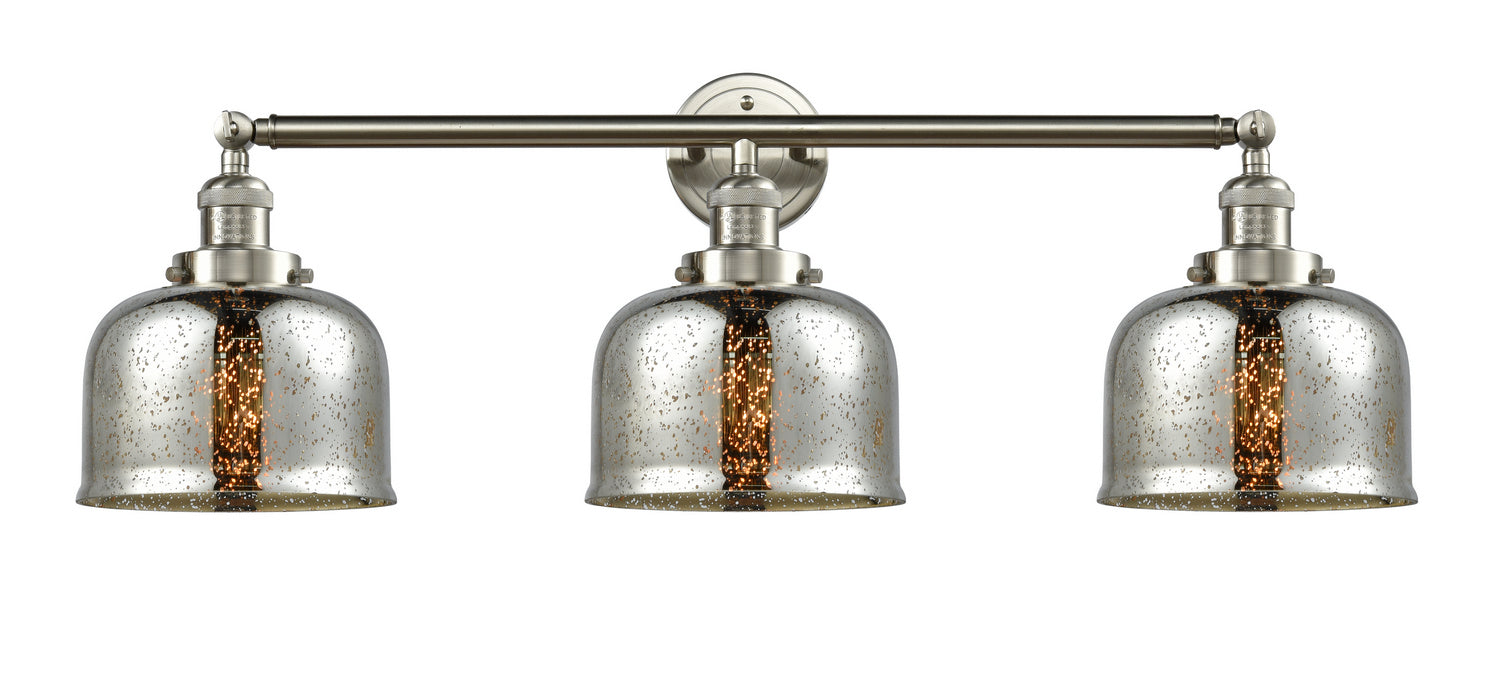 Innovations - 205-SN-G78 - Three Light Bath Vanity - Franklin Restoration - Brushed Satin Nickel