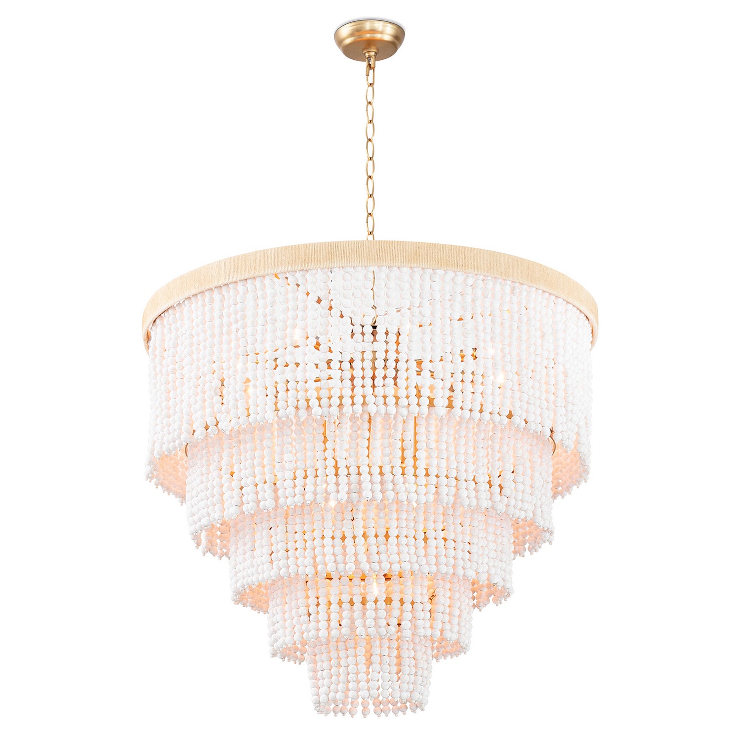 Regina Andrew - 16-1373 - 13 Light Chandelier - Waterfall - White