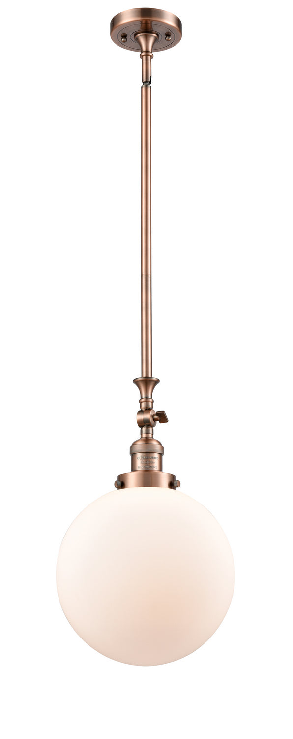 Innovations - 206-AC-G201-10 - One Light Mini Pendant - Franklin Restoration - Antique Copper