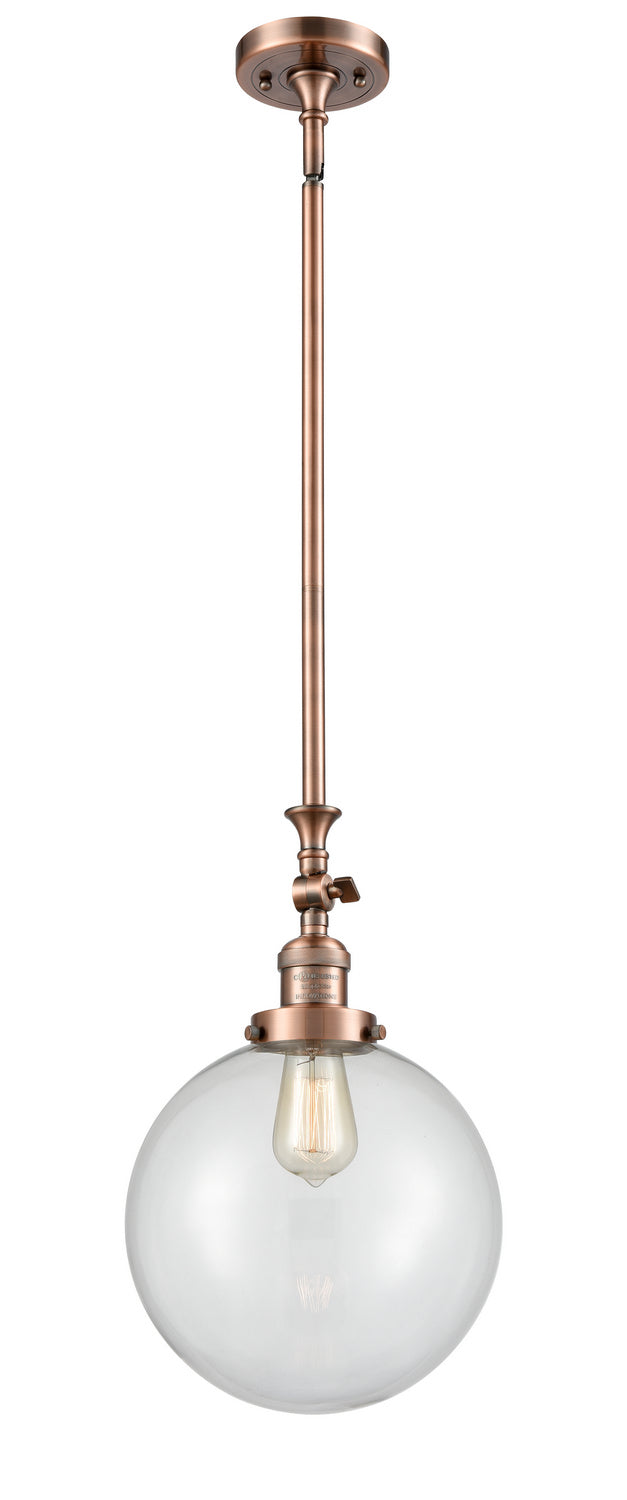 Innovations - 206-AC-G202-10 - One Light Mini Pendant - Franklin Restoration - Antique Copper