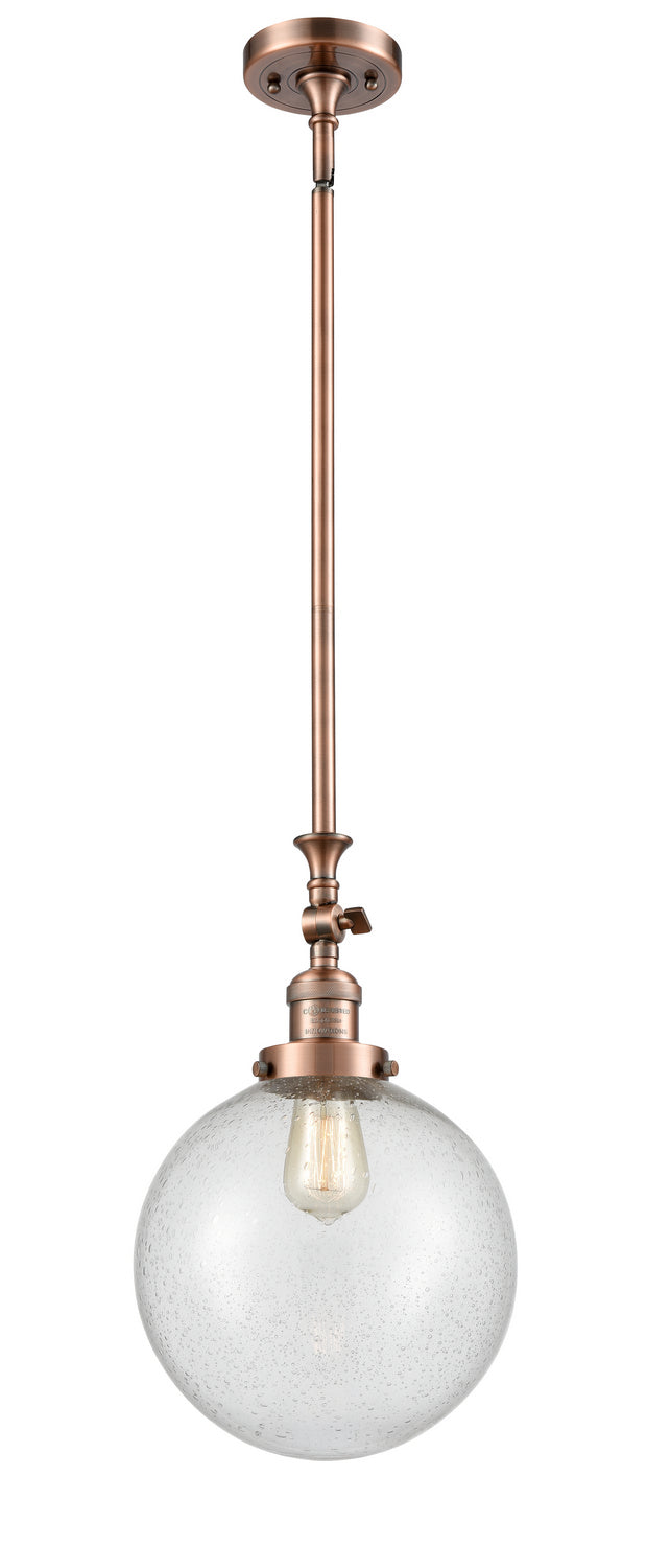 Innovations - 206-AC-G204-10 - One Light Mini Pendant - Franklin Restoration - Antique Copper