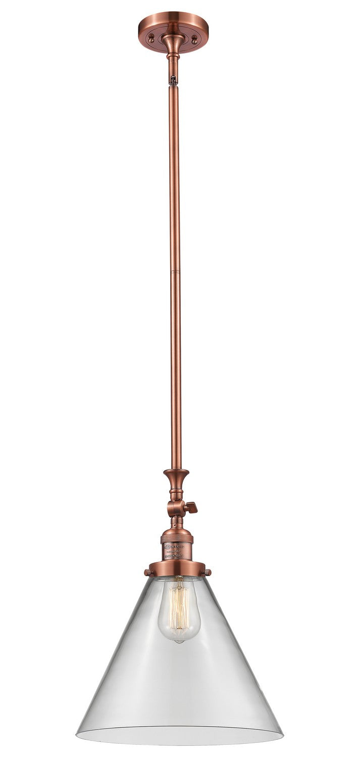 Innovations - 206-AC-G42-L - One Light Mini Pendant - Franklin Restoration - Antique Copper