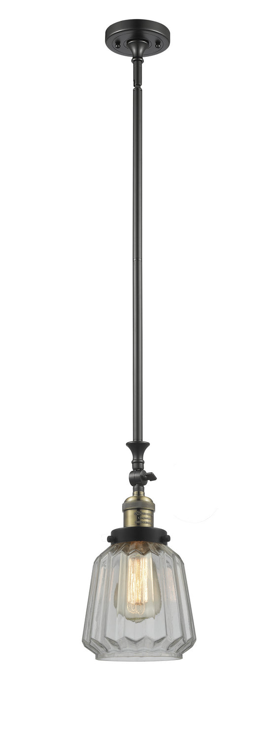 Innovations - 206-BAB-G142 - One Light Mini Pendant - Franklin Restoration - Black Antique Brass
