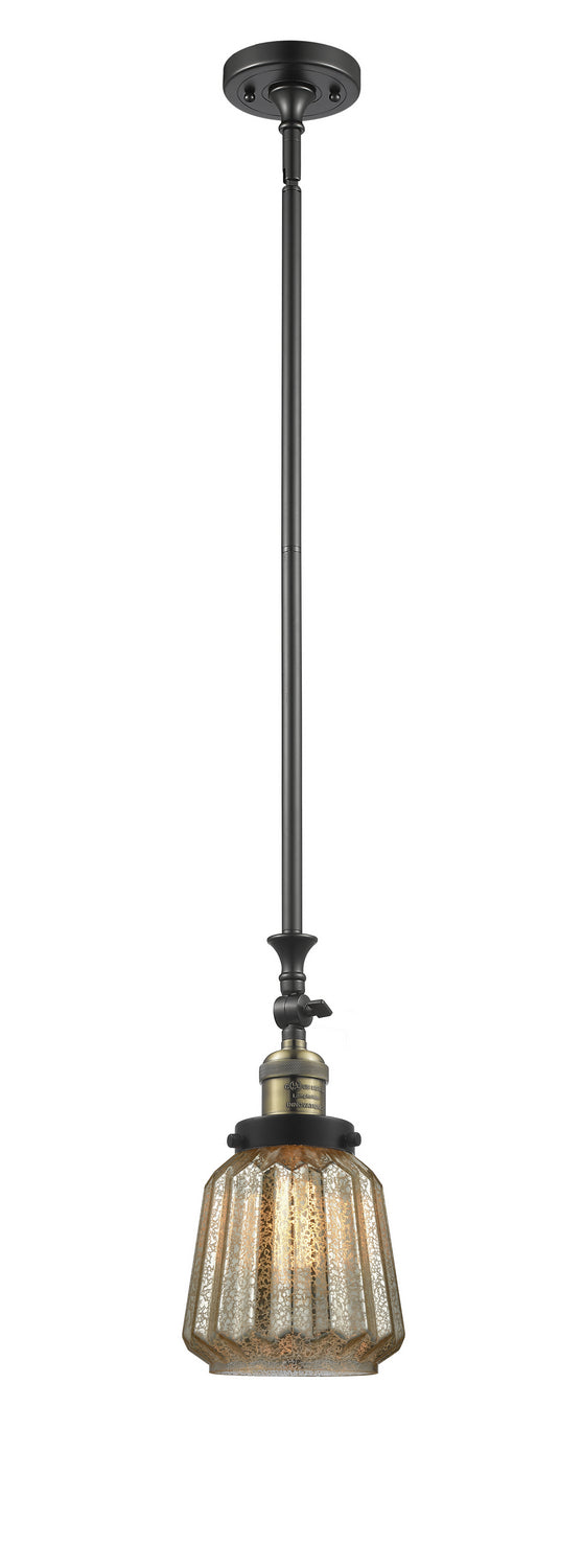 Innovations - 206-BAB-G146 - One Light Mini Pendant - Franklin Restoration - Black Antique Brass