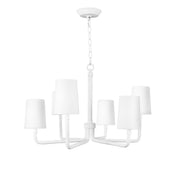 Regina Andrew - 16-1388 - Six Light Chandelier - Boracay - White