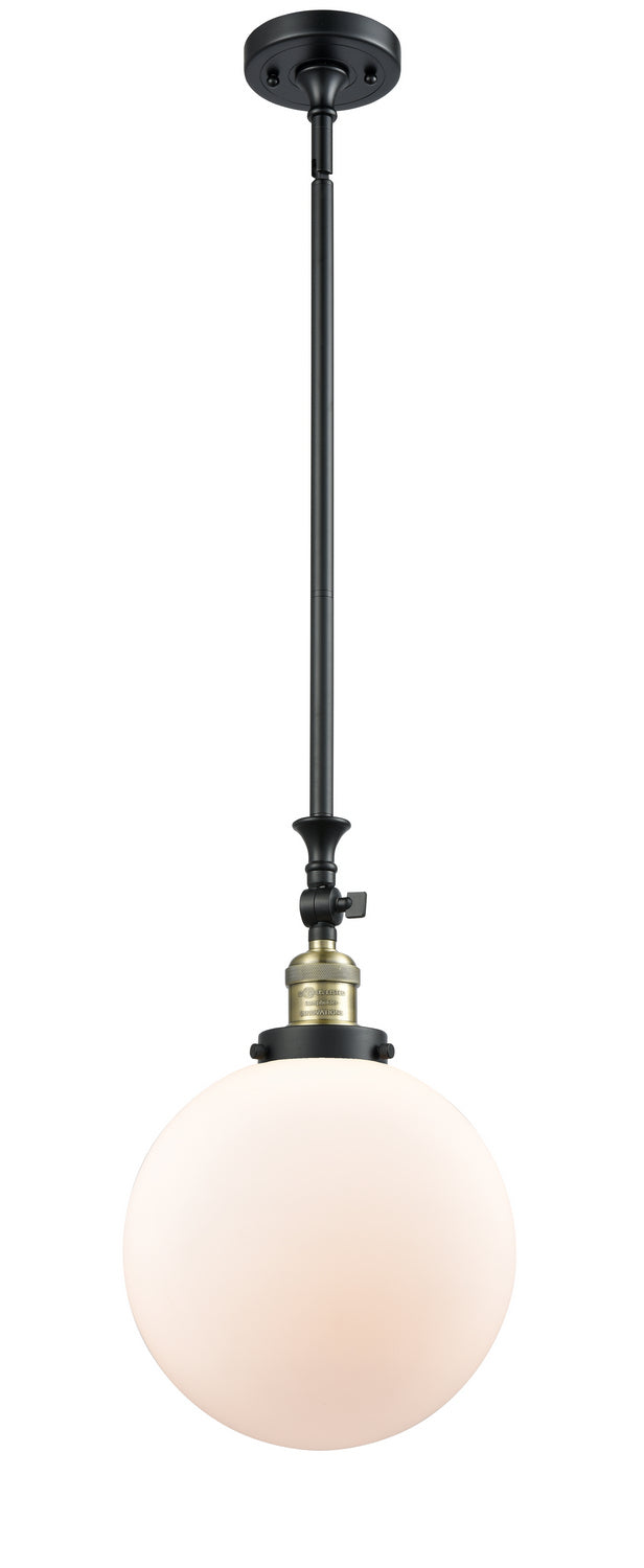Innovations - 206-BAB-G201-10 - One Light Mini Pendant - Franklin Restoration - Black Antique Brass