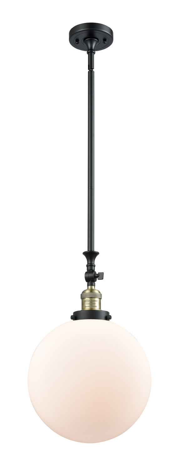 Innovations - 206-BAB-G201-12 - One Light Mini Pendant - Franklin Restoration - Black Antique Brass