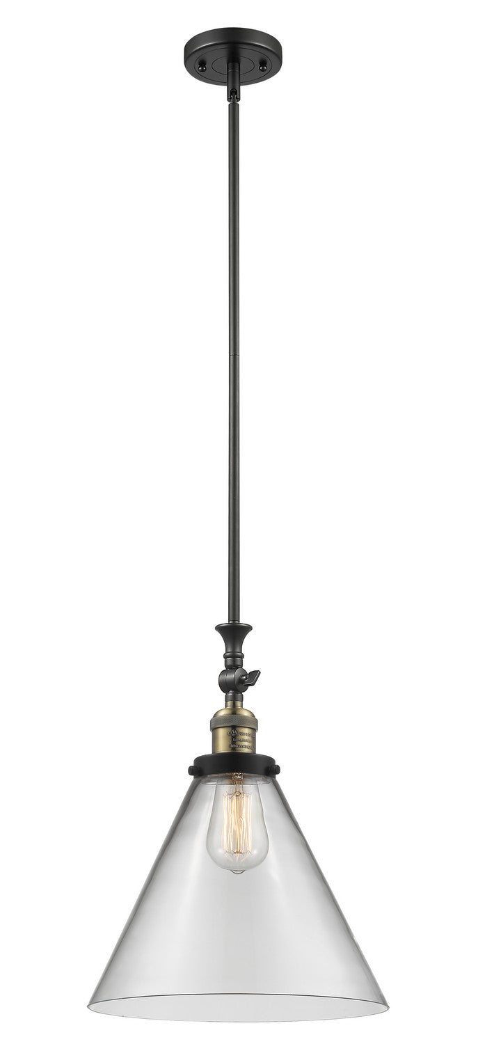 Innovations - 206-BAB-G42-L - One Light Mini Pendant - Franklin Restoration - Black Antique Brass