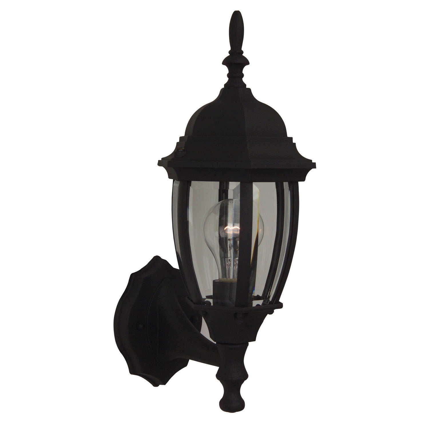 Craftmade - Z260-TB - One Light Wall Mount - Bent Glass Cast - Textured Black