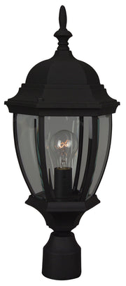 Craftmade - Z285-TB - One Light Post Mount - Bent Glass Cast - Textured Black