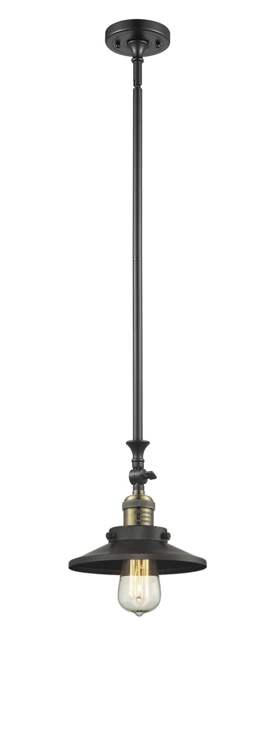 Innovations - 206-BAB-M6 - One Light Mini Pendant - Franklin Restoration - Black Antique Brass