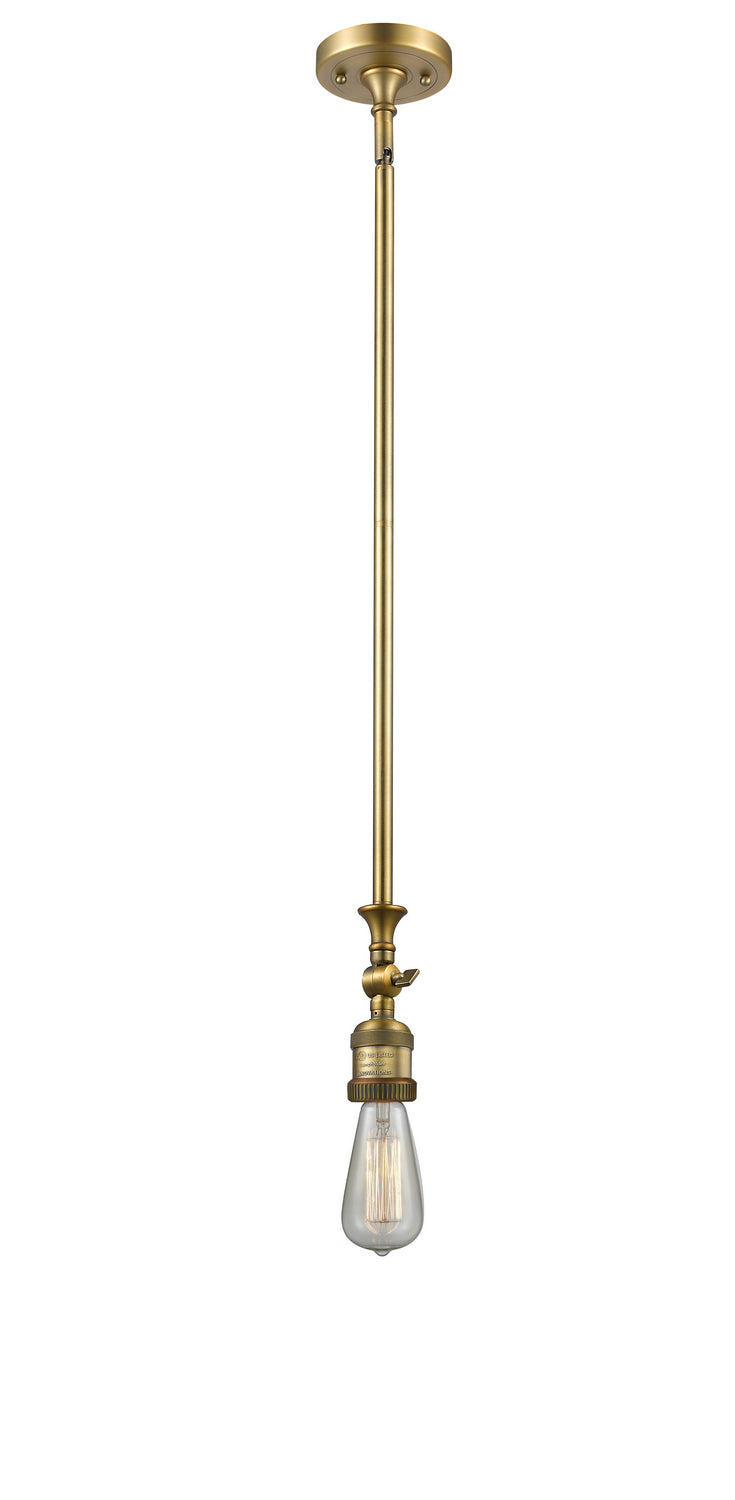 Innovations - 206-BB - One Light Mini Pendant - Franklin Restoration - Brushed Brass
