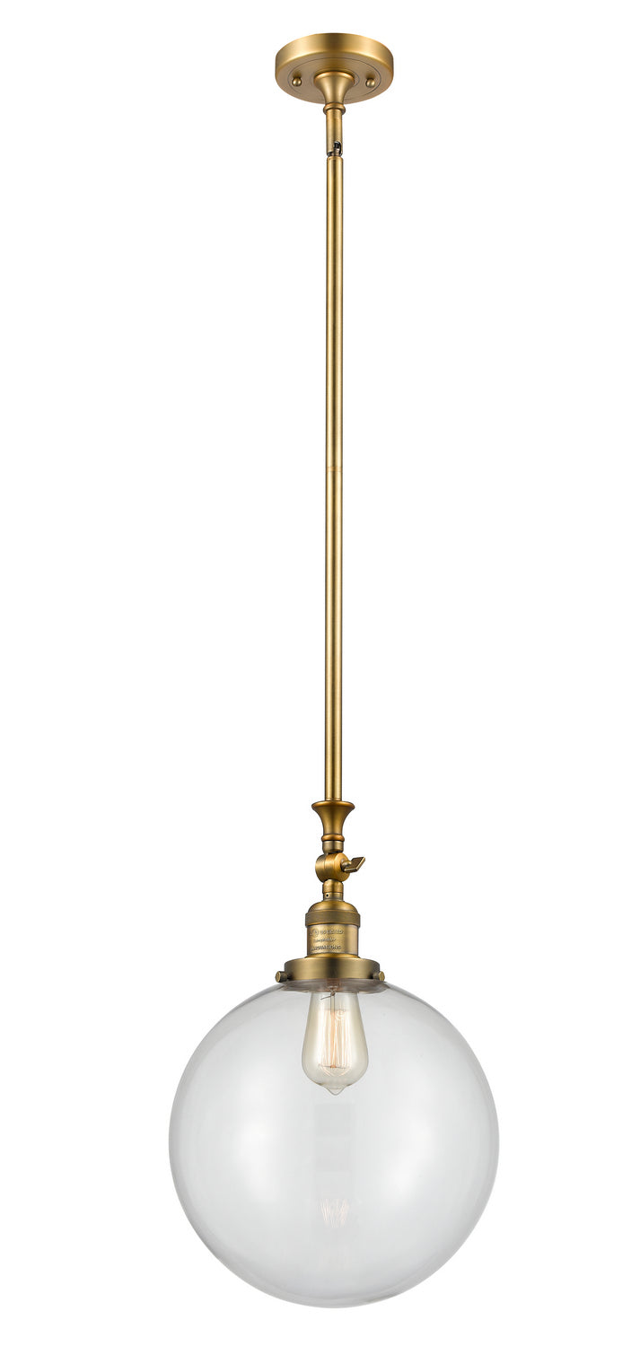 Innovations - 206-BB-G202-12 - One Light Mini Pendant - Franklin Restoration - Brushed Brass