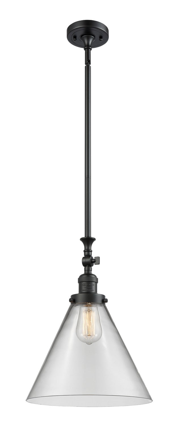 Innovations - 206-BK-G42-L - One Light Mini Pendant - Franklin Restoration - Matte Black