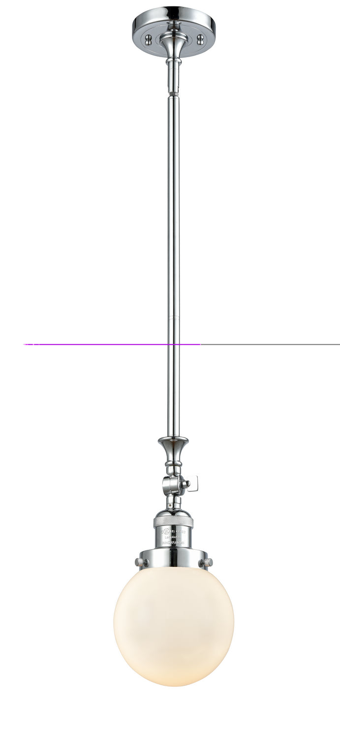 Innovations - 206-PC-G201-6 - One Light Mini Pendant - Franklin Restoration - Polished Chrome