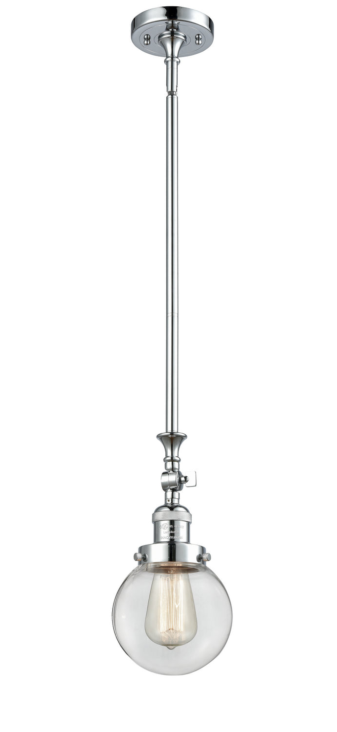 Innovations - 206-PC-G202-6 - One Light Mini Pendant - Franklin Restoration - Polished Chrome