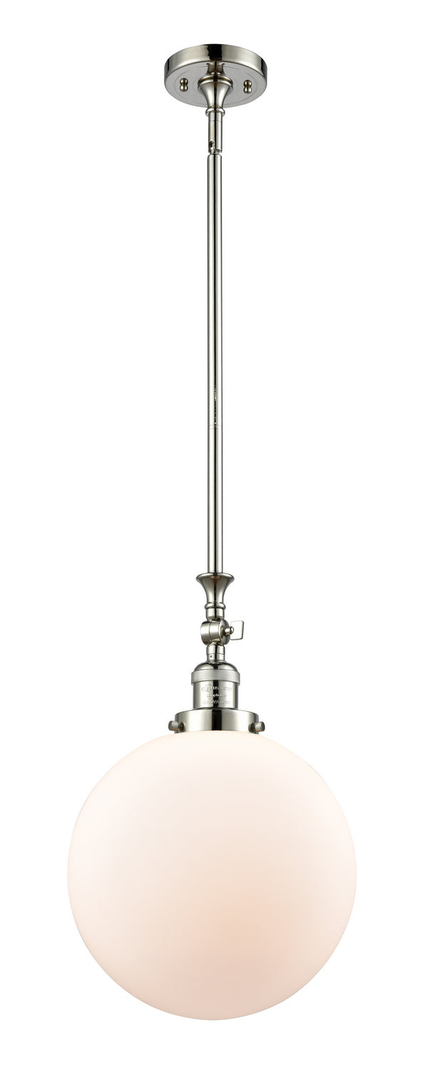 Innovations - 206-PN-G201-12 - One Light Mini Pendant - Franklin Restoration - Polished Nickel