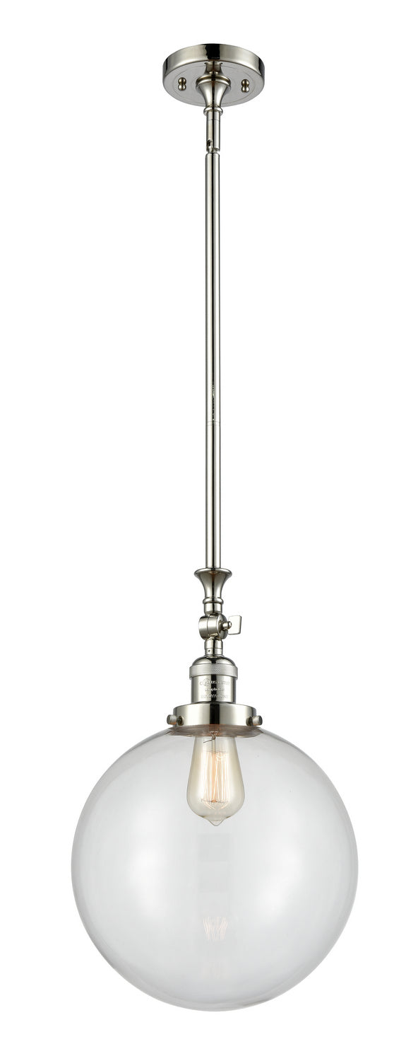 Innovations - 206-PN-G202-12 - One Light Mini Pendant - Franklin Restoration - Polished Nickel