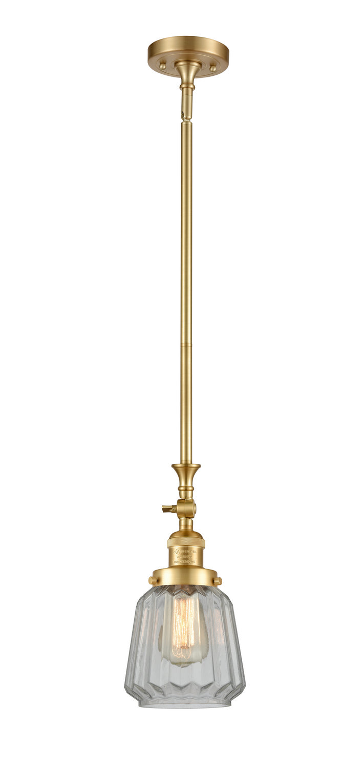 Innovations - 206-SG-G142 - One Light Mini Pendant - Franklin Restoration - Satin Gold