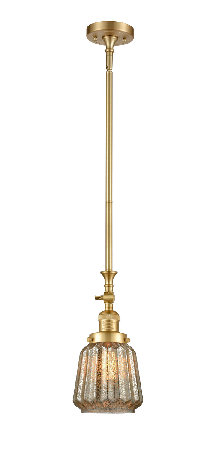 Innovations - 206-SG-G146 - One Light Mini Pendant - Franklin Restoration - Satin Gold