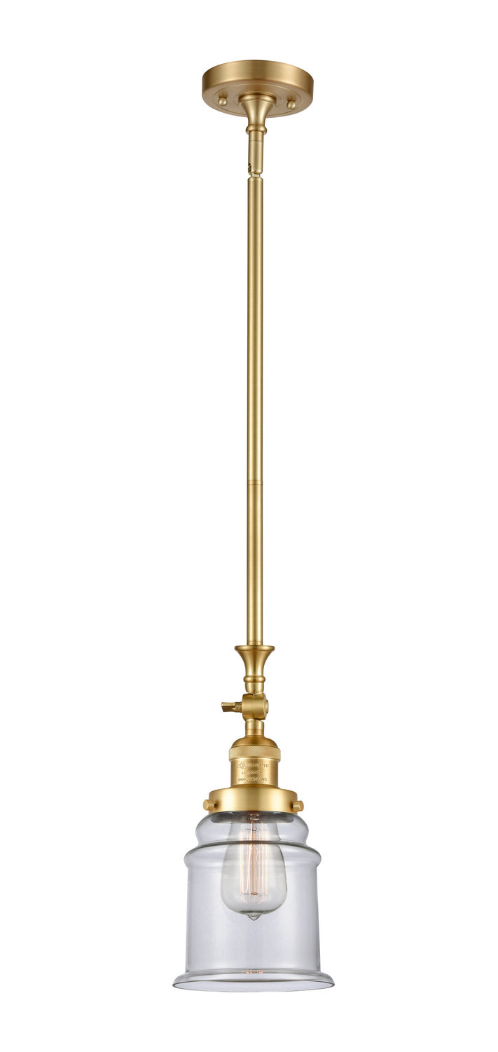 Innovations - 206-SG-G182 - One Light Mini Pendant - Franklin Restoration - Satin Gold