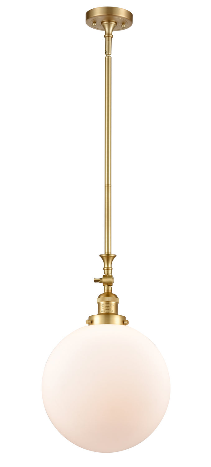 Innovations - 206-SG-G201-12 - One Light Mini Pendant - Franklin Restoration - Satin Gold