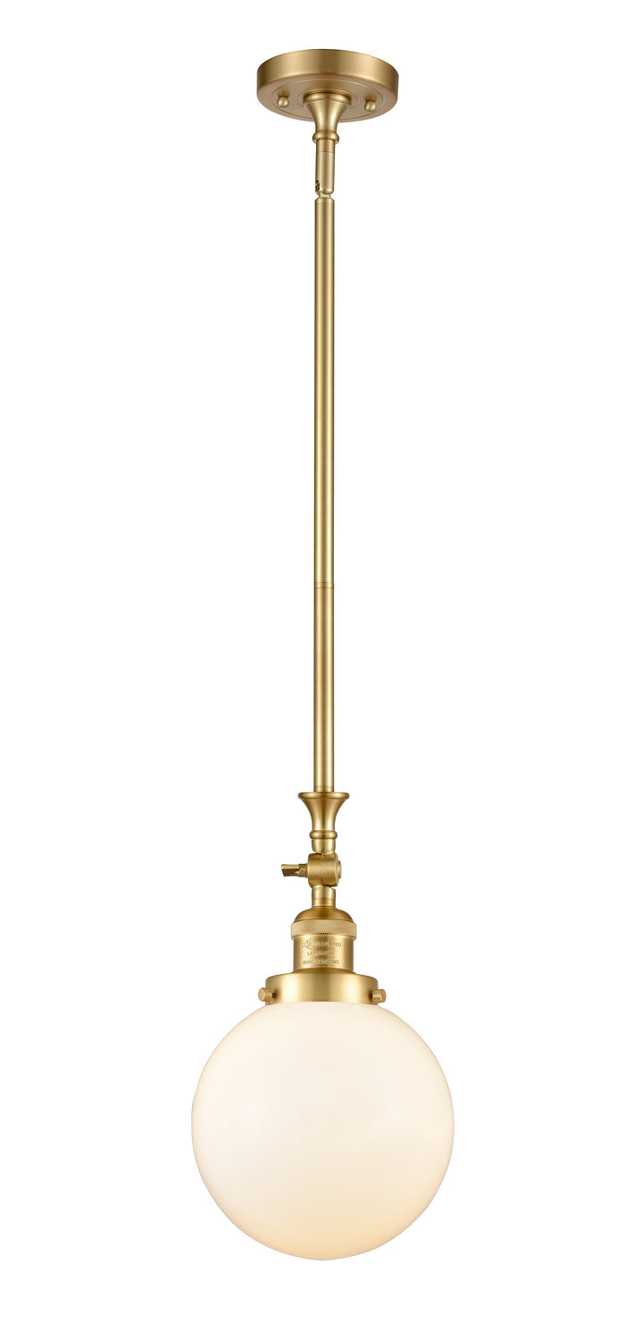 Innovations - 206-SG-G201-8 - One Light Mini Pendant - Franklin Restoration - Satin Gold