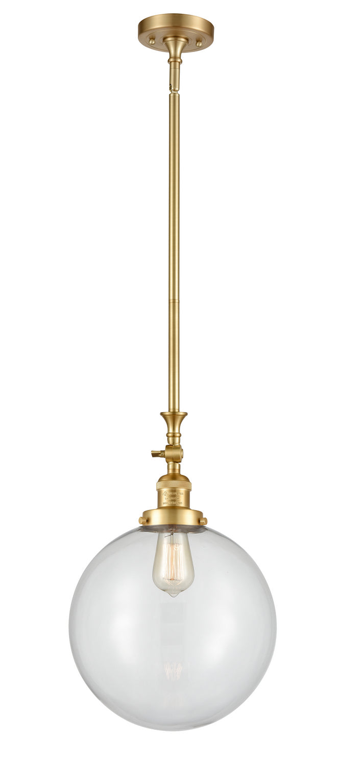 Innovations - 206-SG-G202-12 - One Light Mini Pendant - Franklin Restoration - Satin Gold