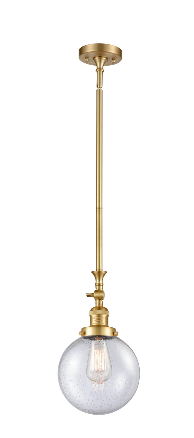 Innovations - 206-SG-G204-8 - One Light Mini Pendant - Franklin Restoration - Satin Gold
