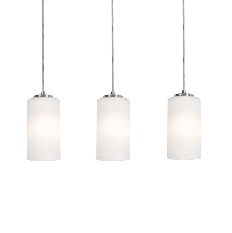 AFX Lighting - LEOP04MBSNLNR3 - Three Light Linear Pendant - Leo - Satin Nickel
