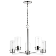 Nuvo Lighting - 60-7635 - Five Light Chandelier - Intersection - Polished Nickel