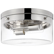 Nuvo Lighting - 60-7637 - Two Light Flush Mount - Intersection - Polished Nickel