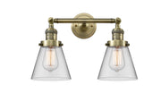 Innovations - 208-AB-G62 - Two Light Bath Vanity - Franklin Restoration - Antique Brass