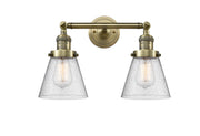 Innovations - 208-AB-G64 - Two Light Bath Vanity - Franklin Restoration - Antique Brass