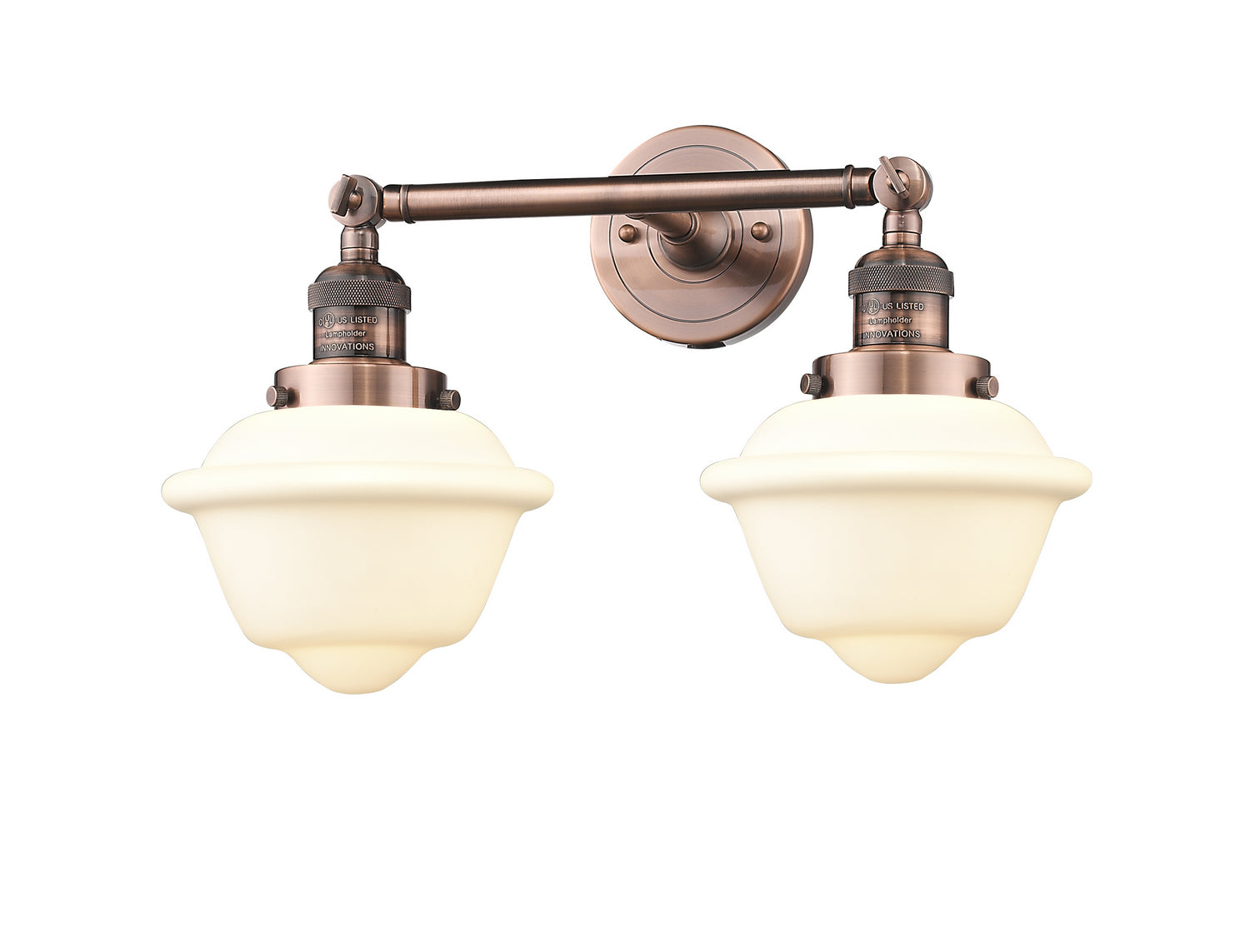 Innovations - 208-AC-G531 - Two Light Bath Vanity - Franklin Restoration - Antique Copper