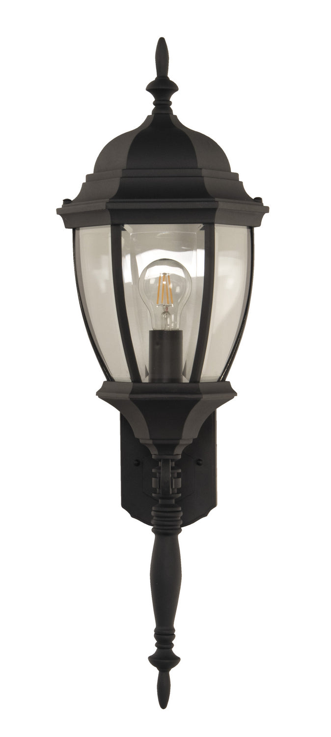 Craftmade - Z280-TB - One Light Wall Mount - Bent Glass Cast - Textured Black