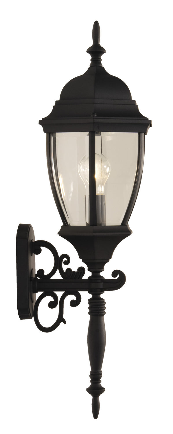 Craftmade - Z280-TB - One Light Wall Mount - Bent Glass Cast - Textured Black