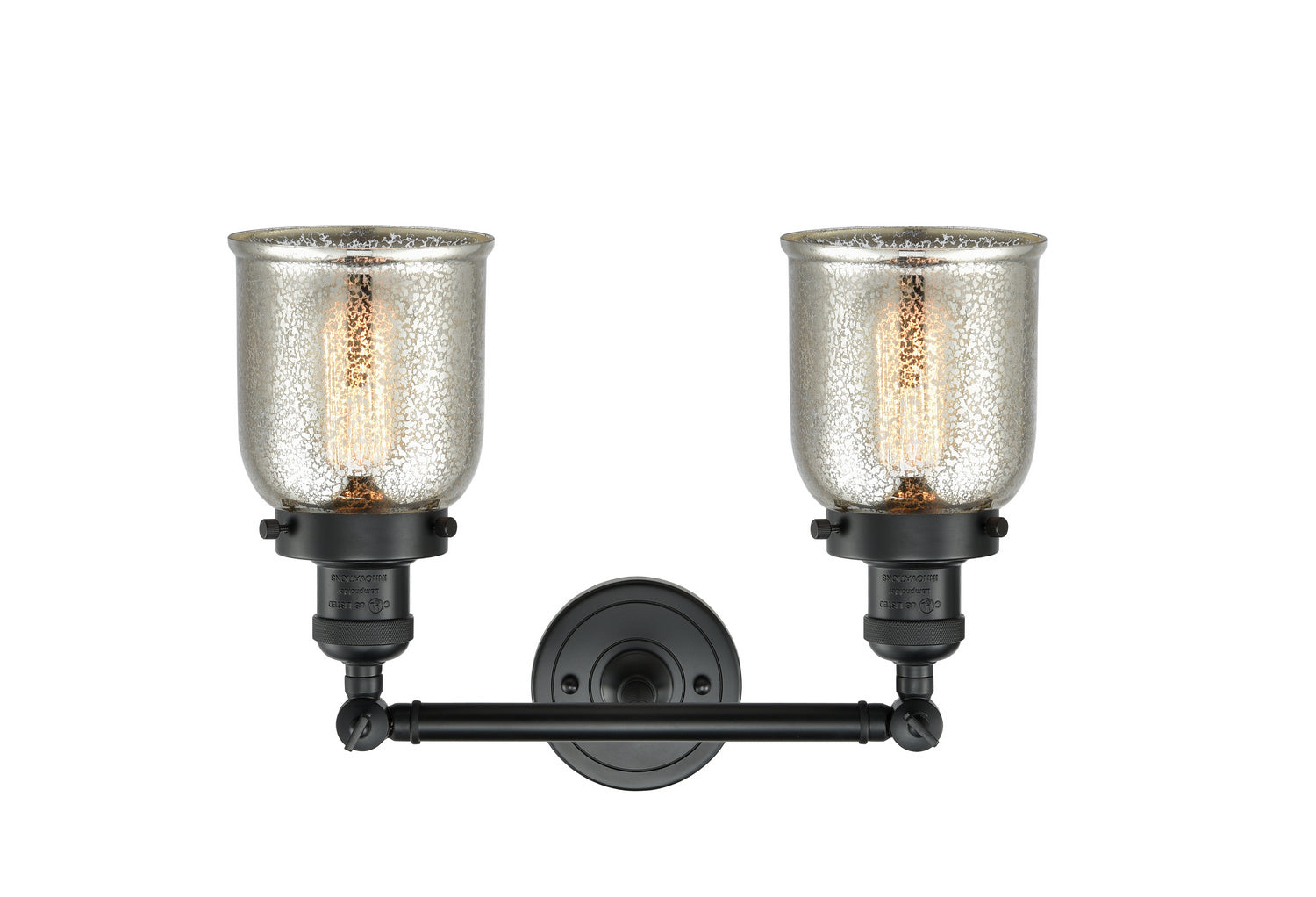 Innovations - 208-BK-G58 - Two Light Bath Vanity - Franklin Restoration - Matte Black