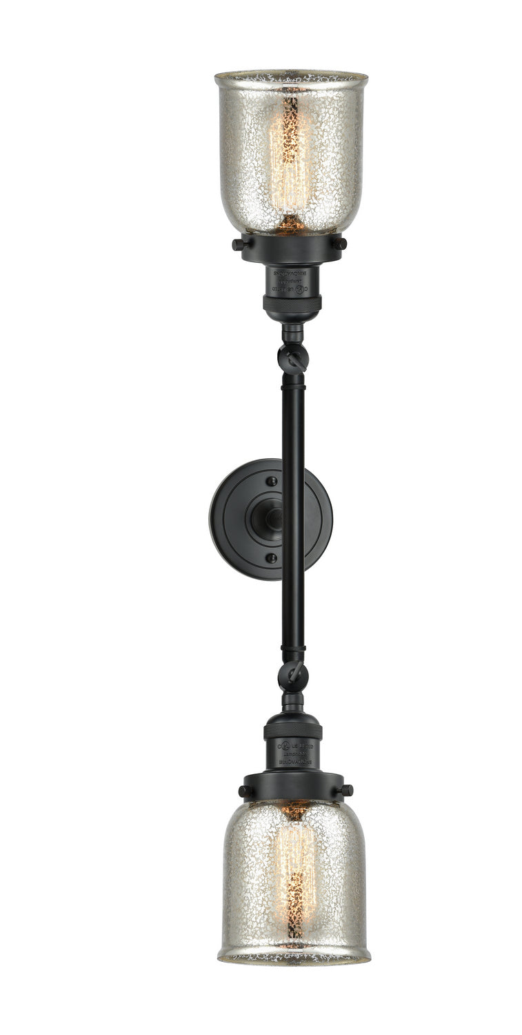 Innovations - 208-BK-G58 - Two Light Bath Vanity - Franklin Restoration - Matte Black