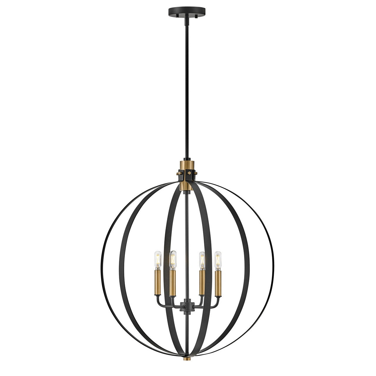 Lark - 83034BK - LED Chandelier - Cirque - Black