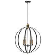 Lark - 83034BK - LED Chandelier - Cirque - Black