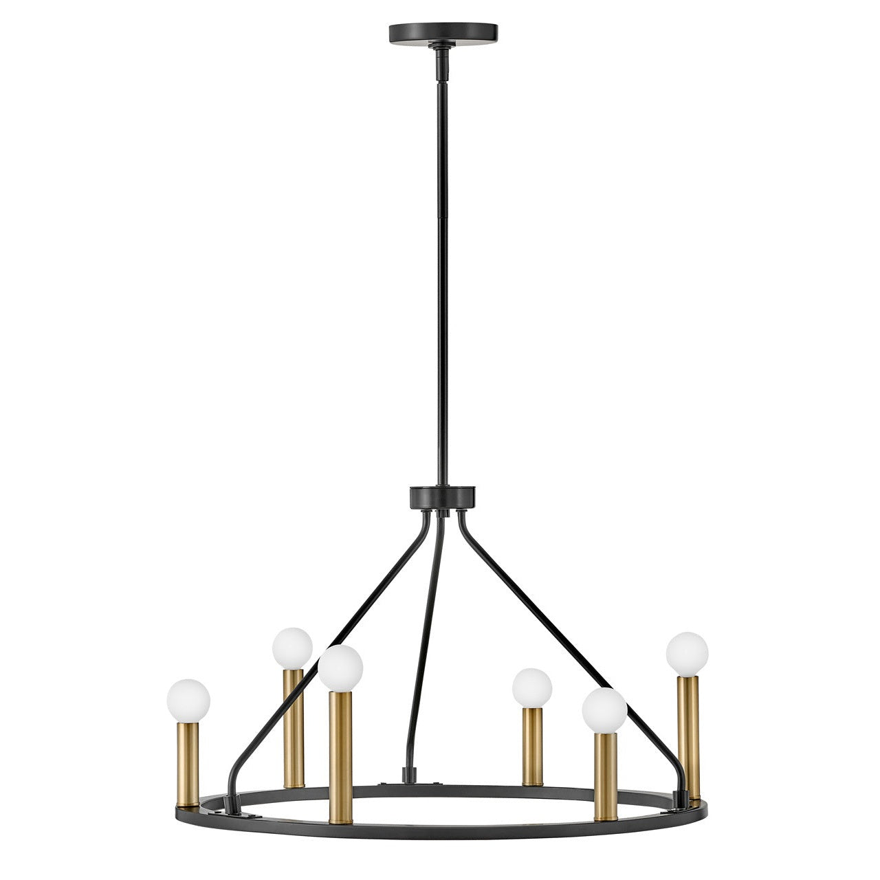 Lark - 83155BK - LED Chandelier - Lazlo - Black